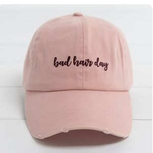 Bad hair day Baseball cap color pink one size